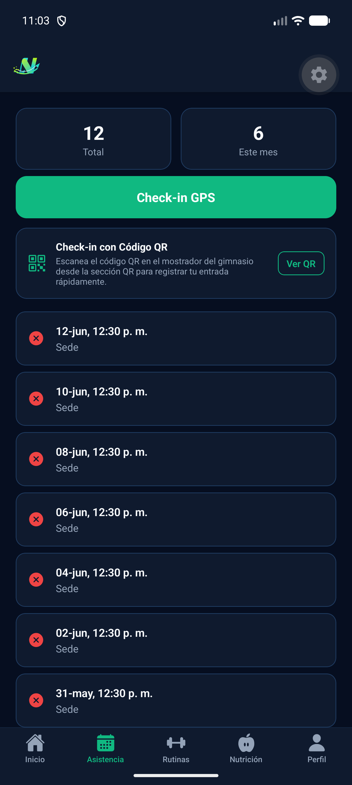 Asistencia y check-in